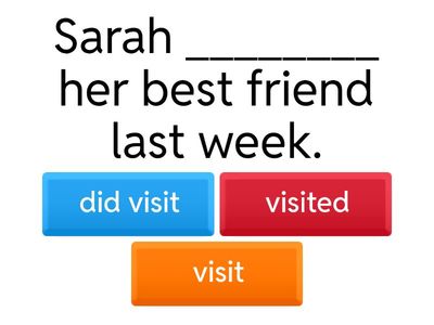 Simple Past - Affirmative & Negative Sentences