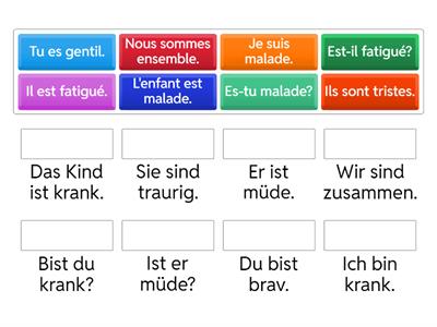  SEIN (être) au présent