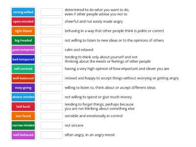 English File Upper Int (4th) 1B: Compound adjectives