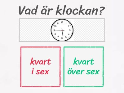 Klockan sfi kurs A