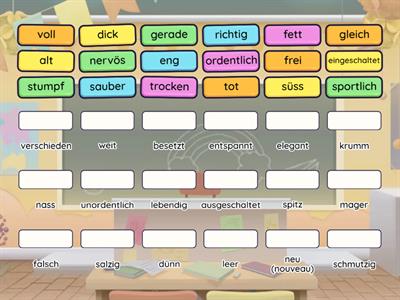 Gegensätze 2 - opposés 2