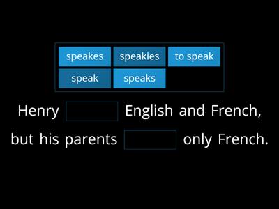 Simple Present 2 (affirmative)