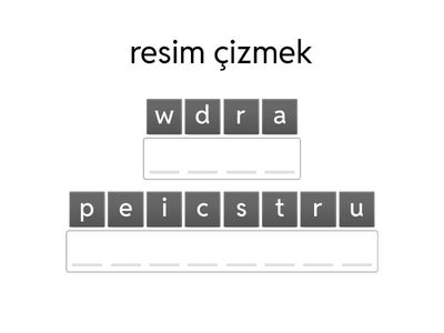 grade 5 theme 3 daily routines anagram