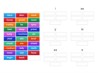  Track 2 Activity 6 - Same Sound / Different Spelling /ee/