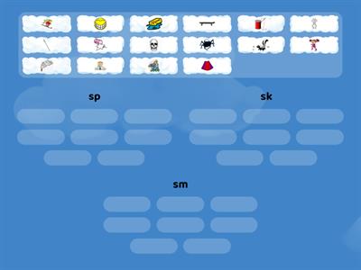 LN 19:  sp, sk, and sm Blends Pictures