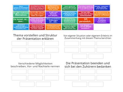 Redemittel - Sprechen Teil 1 - B2 Zertifikat