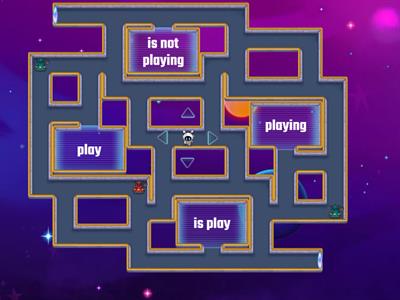 Present continuous negative form 