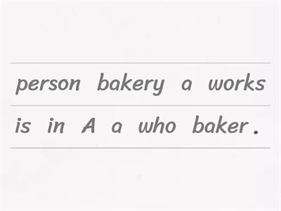 Defining relative clauses