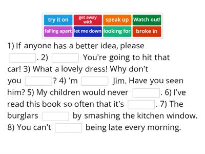 phrasal verbs-practice