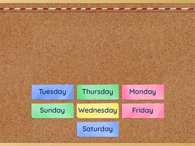 Days of the Week Matching