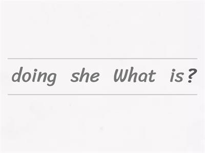 Present Continuous: forma INTERROGATIVA 