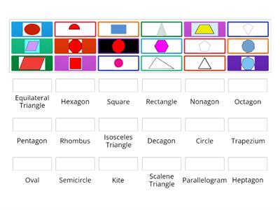 Naming 2D Shapes Match Up