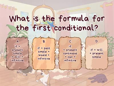 Grade 6 - Grammar gameshow - first conditional quiz