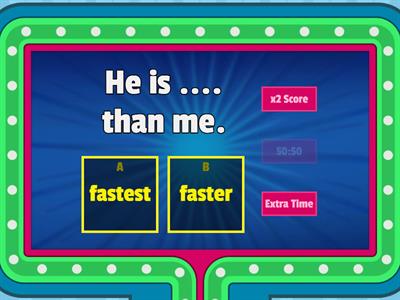 comparative - superlative