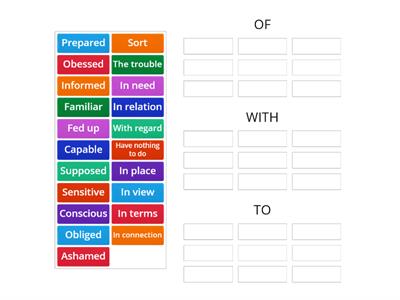 Compact First Unit 3 Dependant prepositions