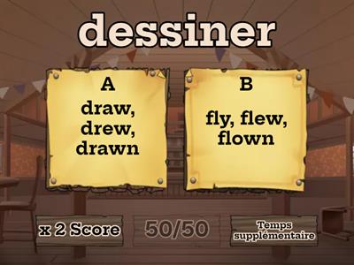 Verbes irréguliers 7, 8 et 9