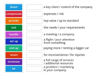 Market Leader Intermediate Unit 2 Case Study Collocations