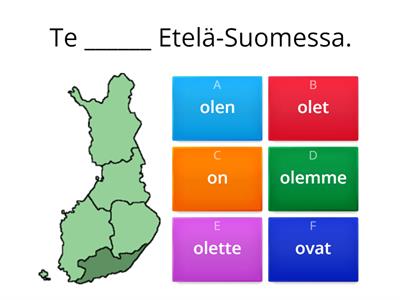 Persoonapronominit ja olla-verbi