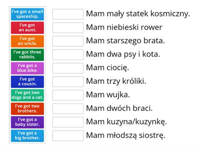 NEA 2 Unit 2 - Zdania z "have got"