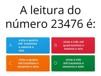 Números 3º ano - Pedro