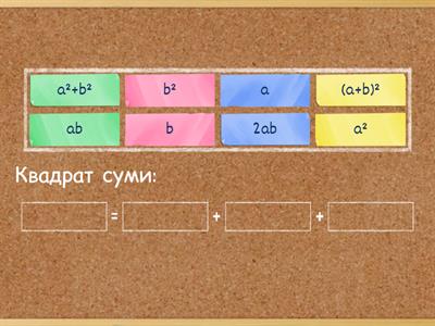  Формули скороченого множення 