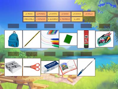 GLI OGGETTI DELLA SCUOLA