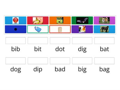 CVC Words beginning with b and d