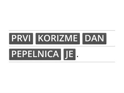 PEPELNICA - KORIZMA