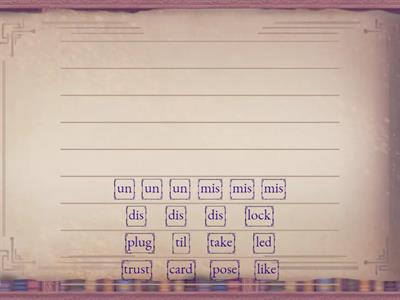 Common Prefixes Word Builder