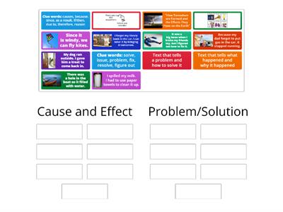 Problem Solution vs Cause and Effect Text Structure?