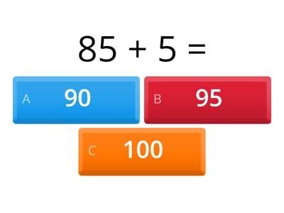 Adding by 5's (up to 100)