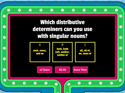 Distributive Determiners