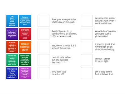 FCE Travel Vocabulary (Match the Conversation)