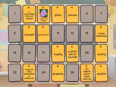 6.4 b    Ph Vocabulary Match Up             MLW 