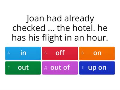 Phrasal verb CHECK