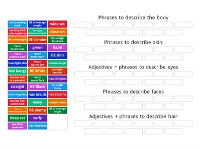 ECD Ch3 Act1, pg. 60: Vocabulary for physical appearance