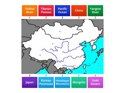 Physical Map of East Asia