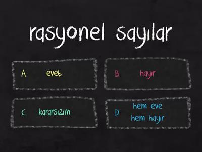 Rasyonel Sayılar - Test