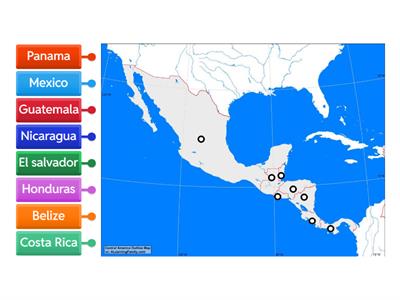 Map Matching: Spanish Speaking Coutries (Central America)