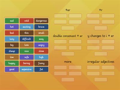 Comparative adjectives