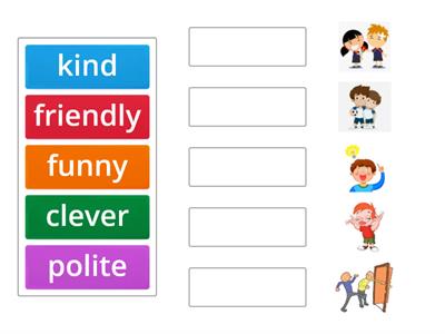 Character adjectives