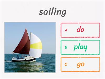 Sports collocations   go// play // do