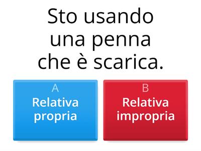 Le proposizioni subordinate relative