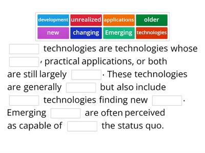 Emerging Technologies