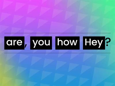 Greetings and Introductions