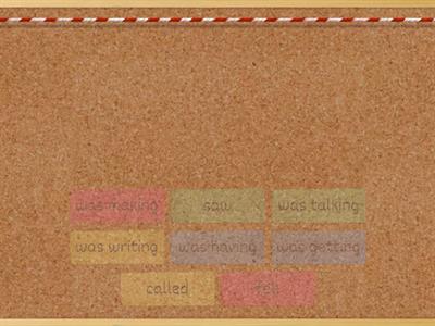  SIMPLE PAST/ PAST CONTINUOUS - FIND THE MATCH