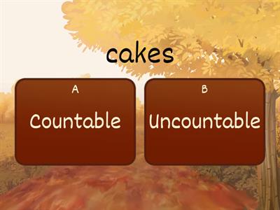 Countable-uncountable nouns