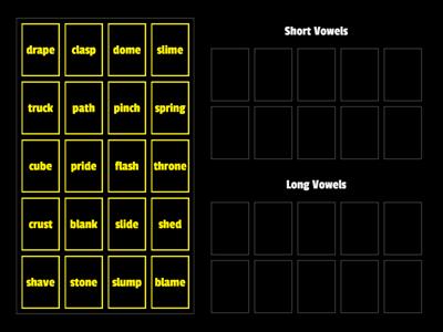 Short vs. Long Vowels