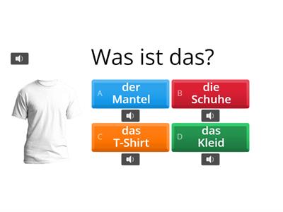 Quiz Kleidung А1