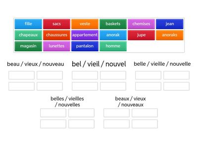 CI1 U7 Les adjectifs beau, vieux, nouveau 